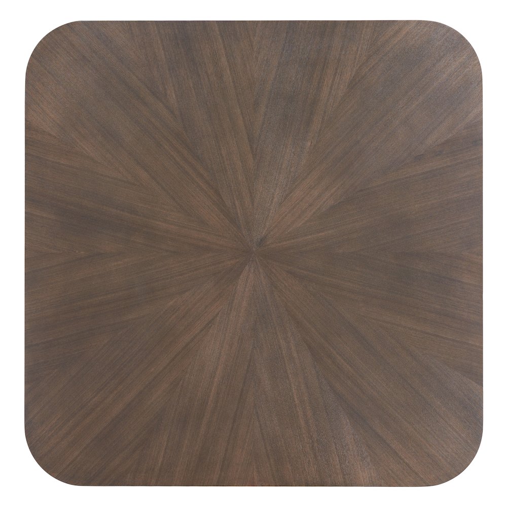 Silea Square Dining Table Espresso. Picture 5