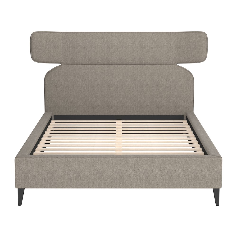 Dusa Queen Bed Olive Brown. Picture 5