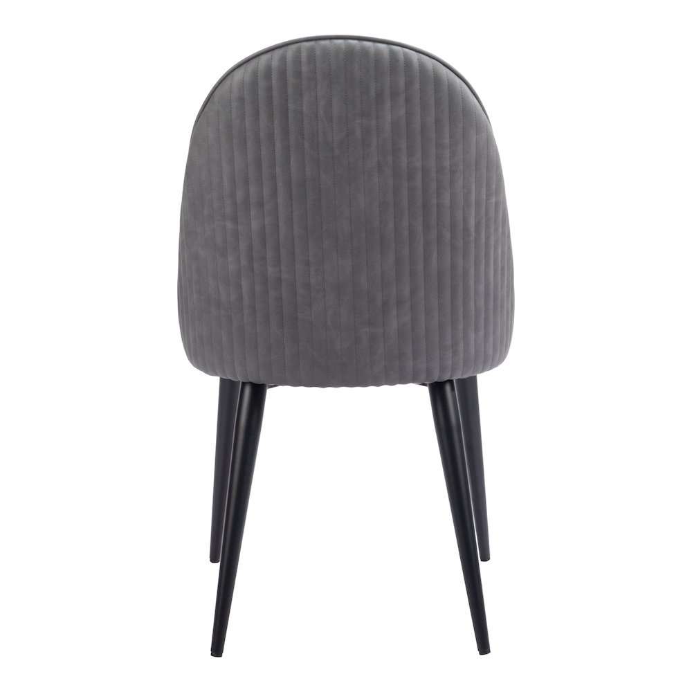 Silloth Armless Dining Chair (Set of 2) Gray. Picture 4