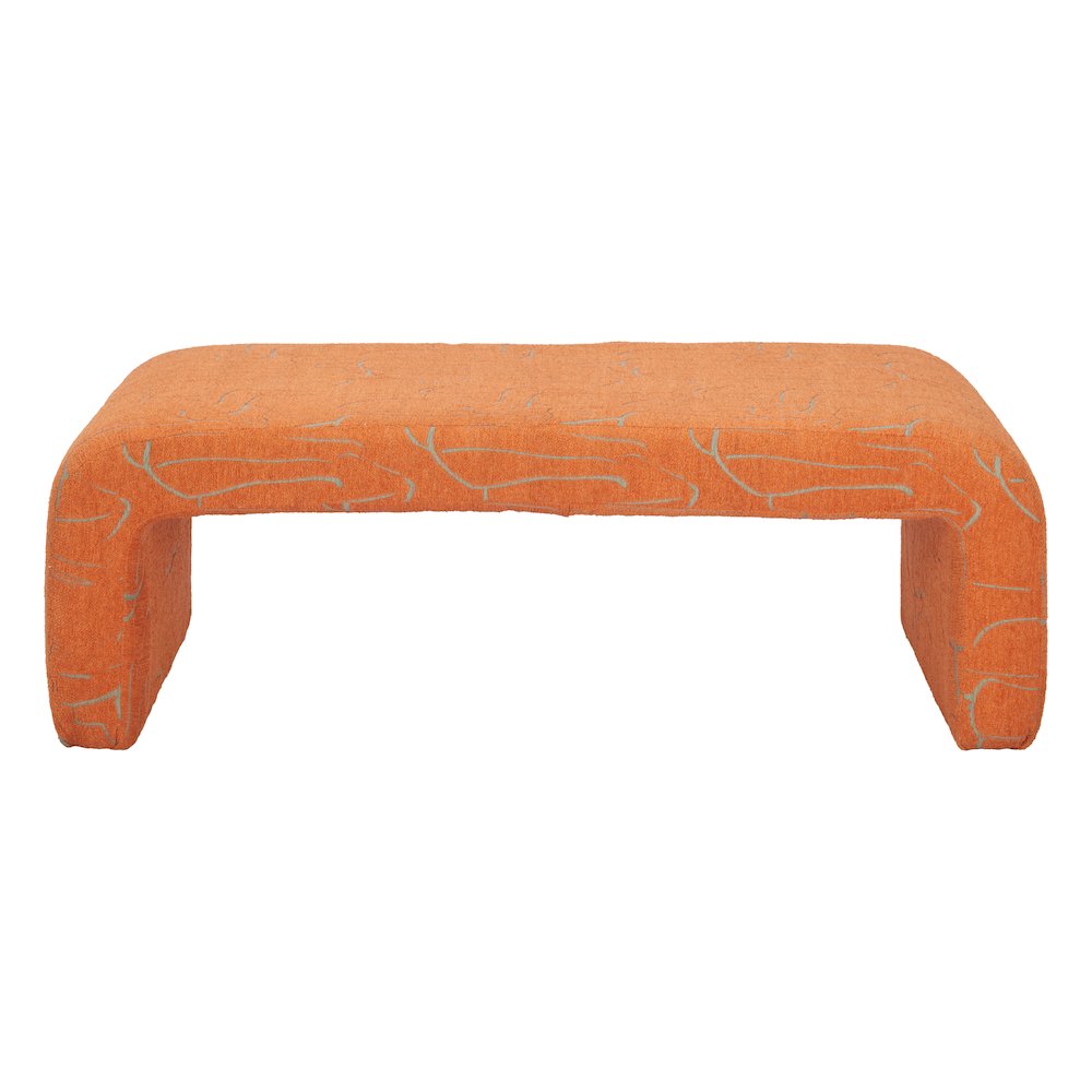 Nendo Bench Abstract Orange. Picture 3