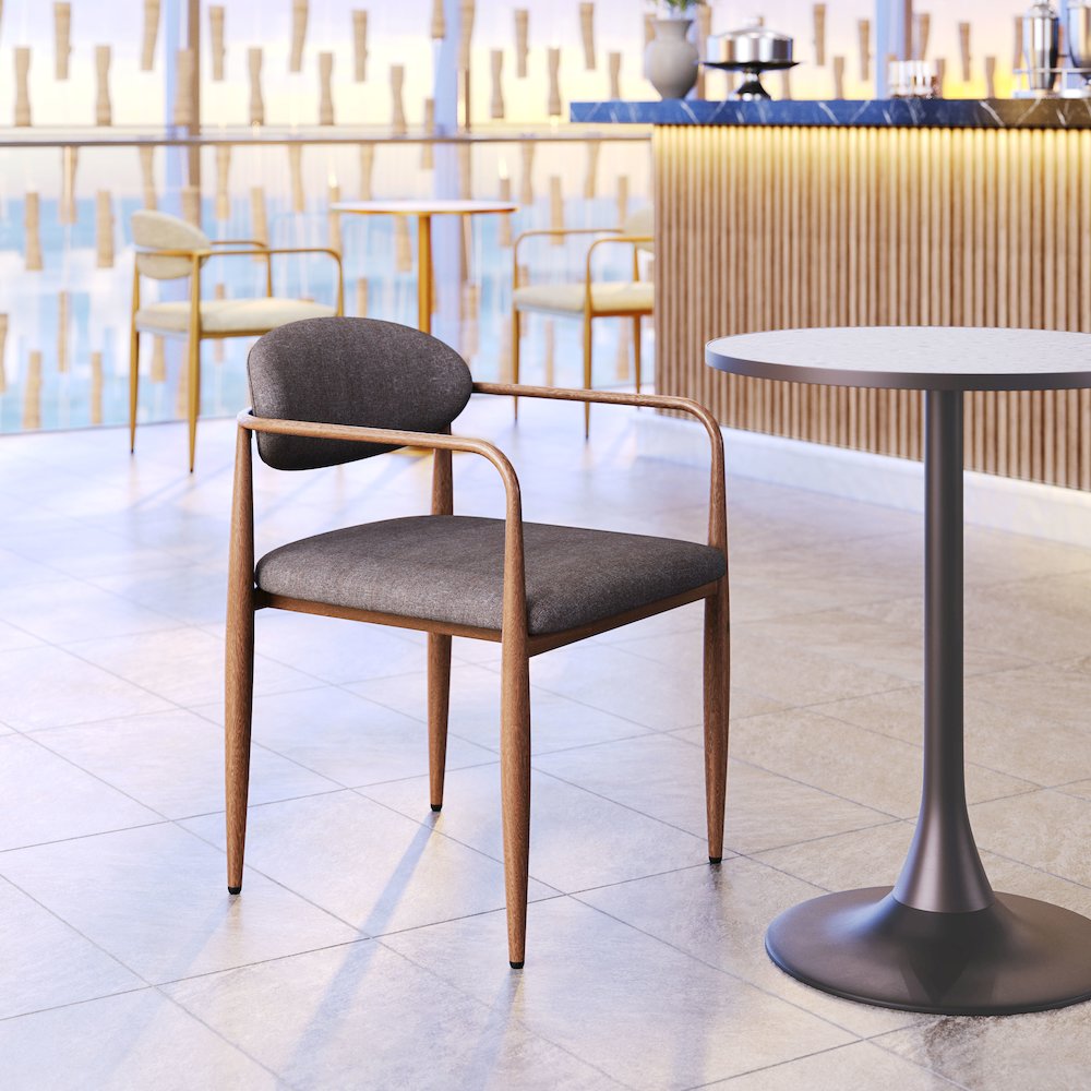 Zens Dining Chair (Set of 2) Truffle Gray. Picture 9