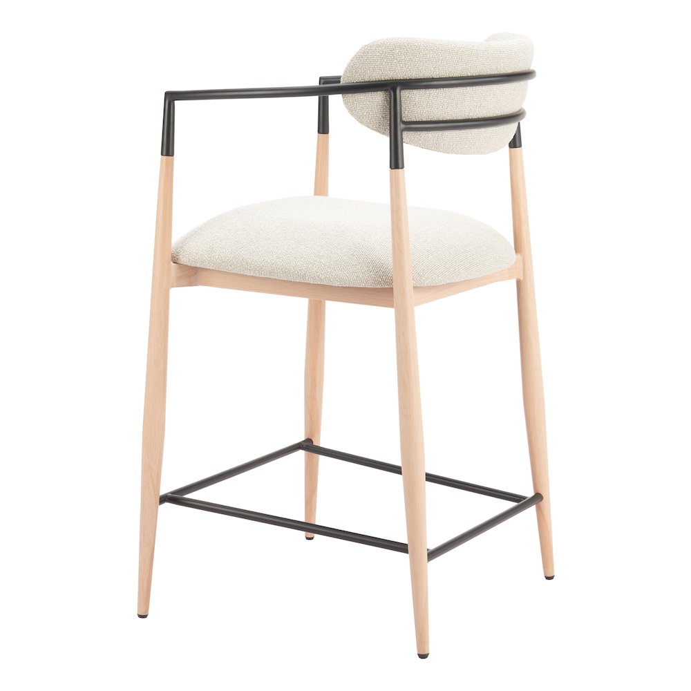 Equinox Counter Stool Oyster Gray & Natural. Picture 5