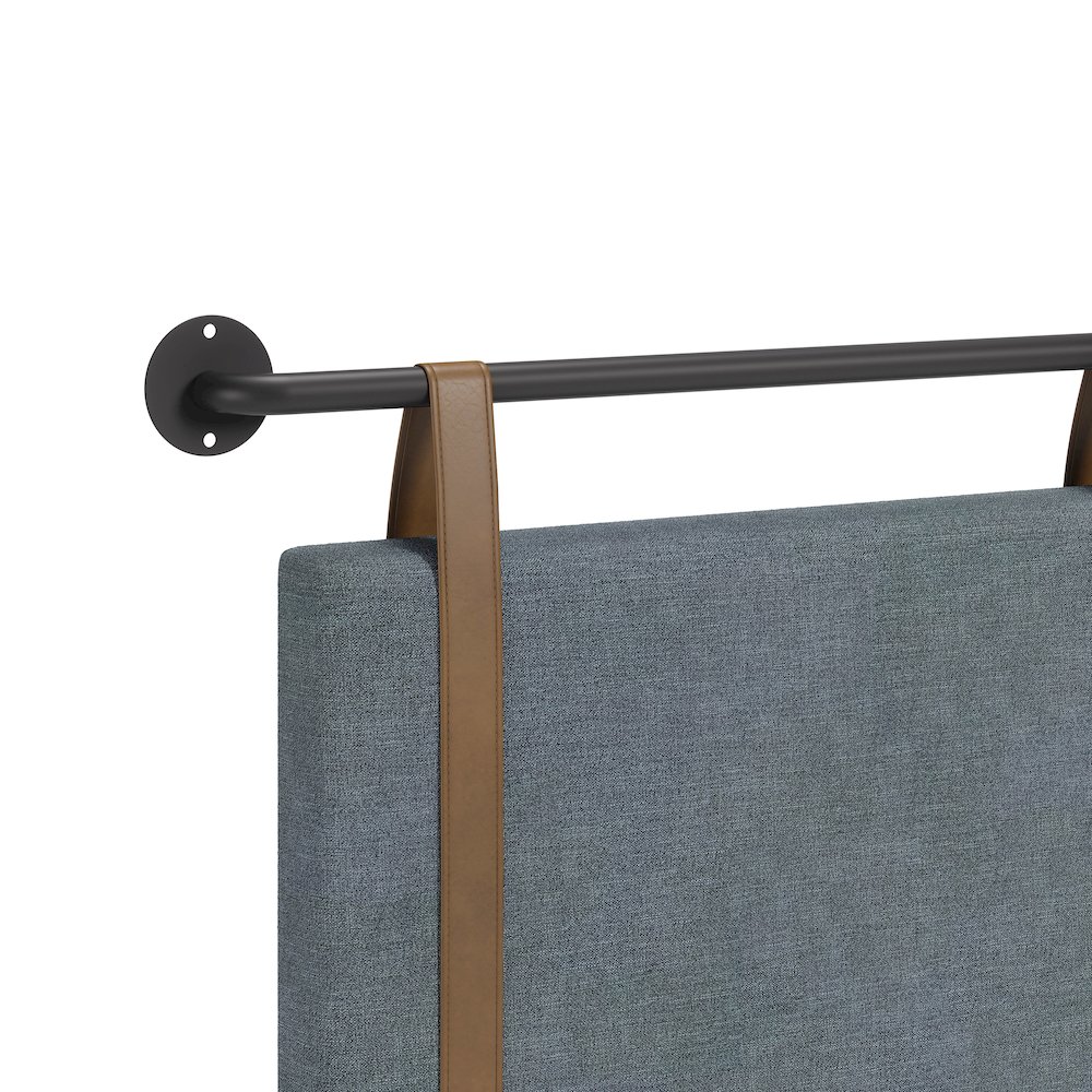 Zeva Floating Queen Headboard Gray. Picture 9
