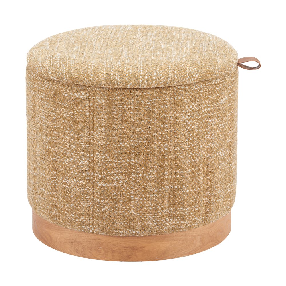 Fije Storage Ottoman Oat Yellow. Picture 2