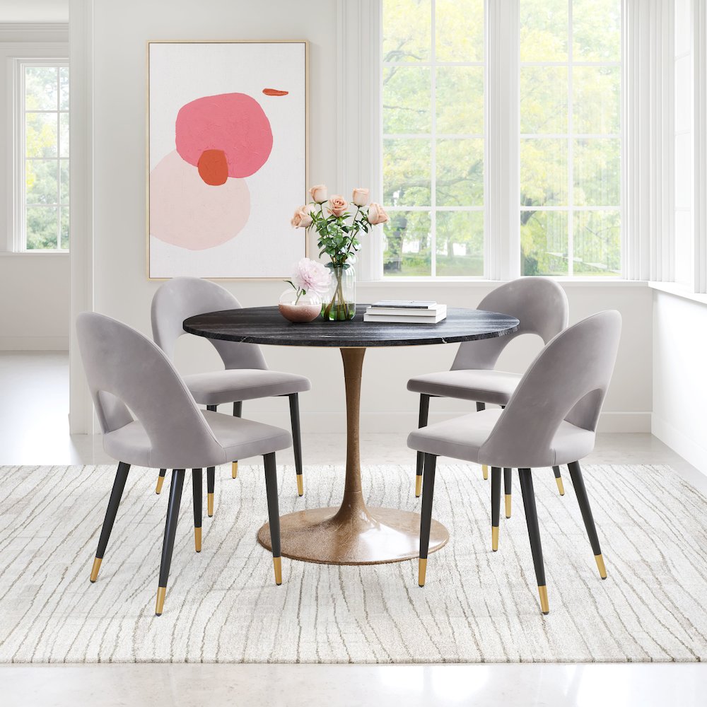 Menlo Dining Chair (Set of 2) Gray. Picture 9