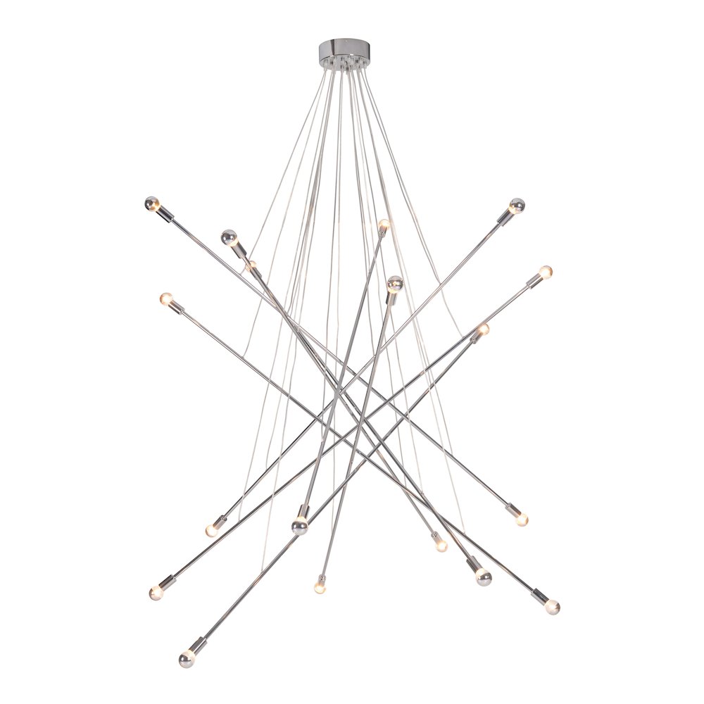 Belief Ceiling Lamp Chrome. Picture 1