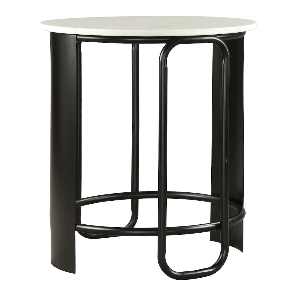 Obel Side Table White & Black. Picture 3