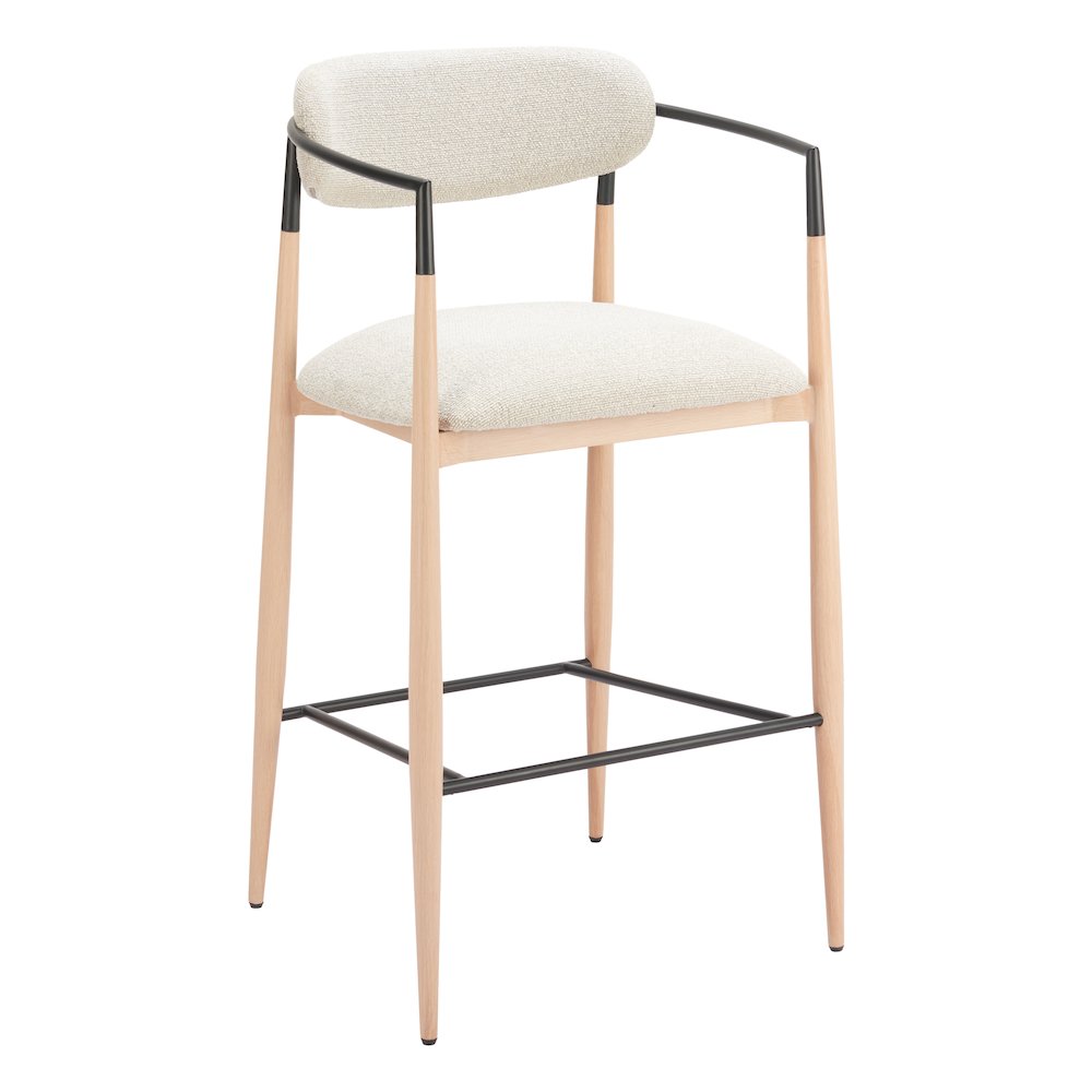 Equinox Barstool Oyster Gray & Natural. Picture 11