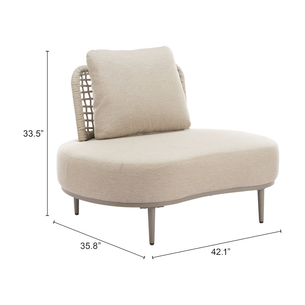 Ruhe Accent Chair Beige. Picture 7