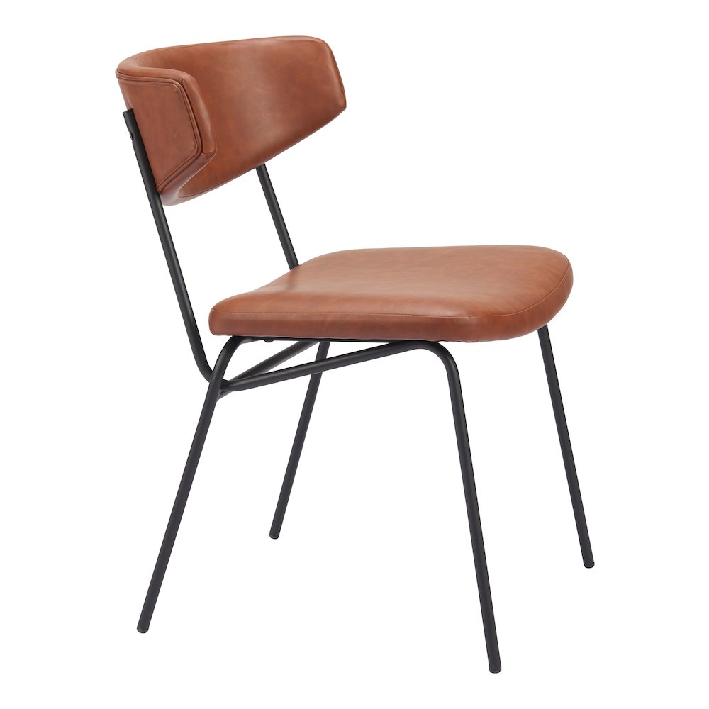 Charon Dining Chair (Set of 2) Vintage Brown. Picture 10