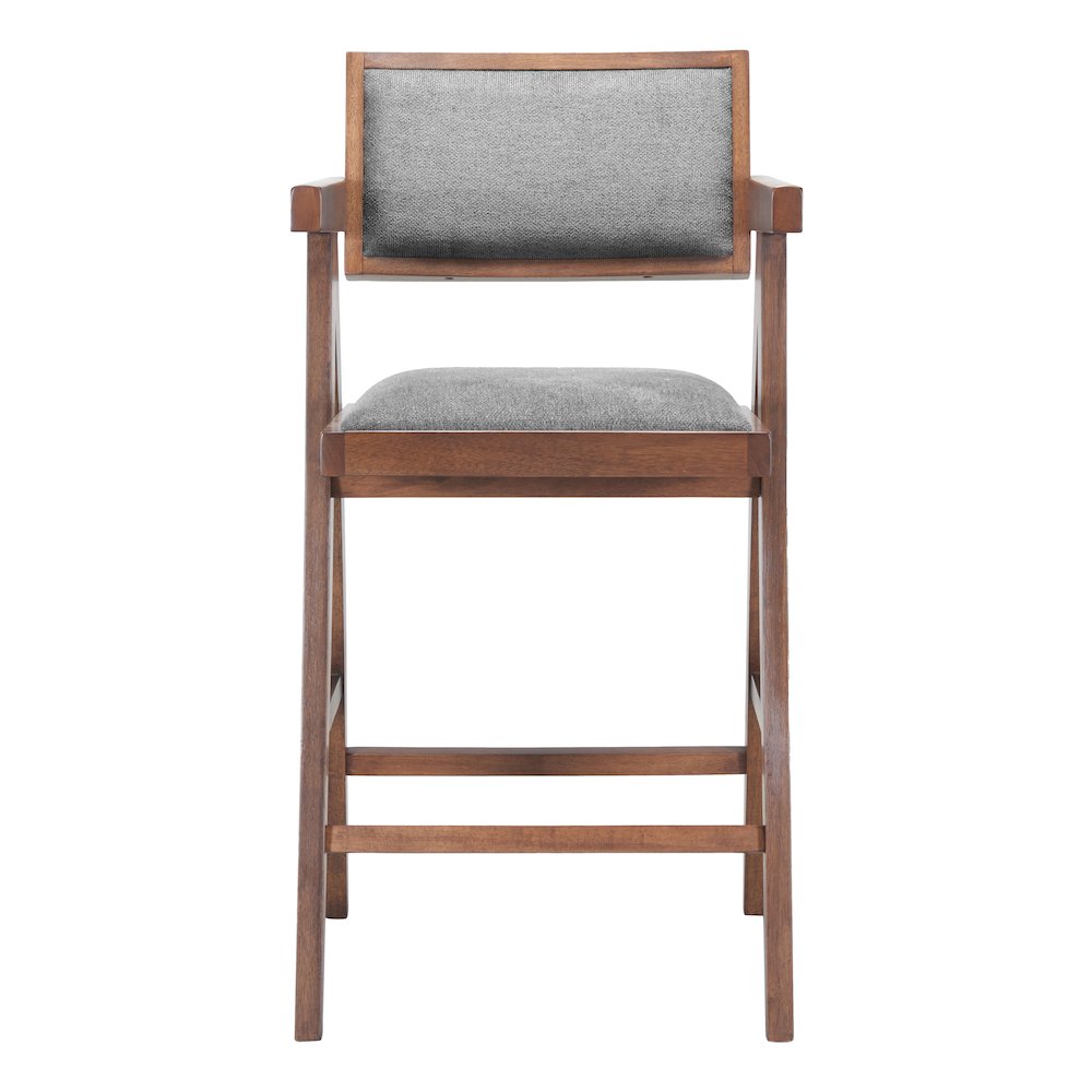 Delhi Counter Stool (Set of 2) Gray & Walnut. Picture 3