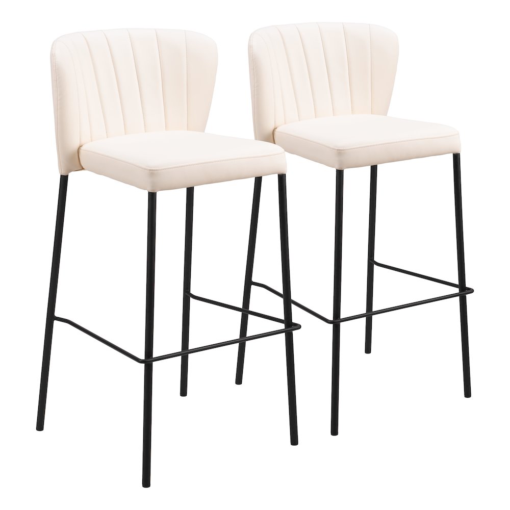Linz Barstool (Set of 2) Cream. Picture 6