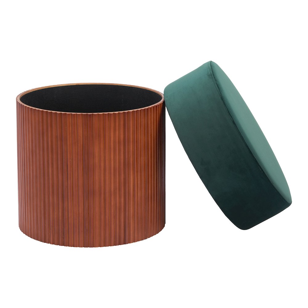 Boto Storage Ottoman Green. Picture 4