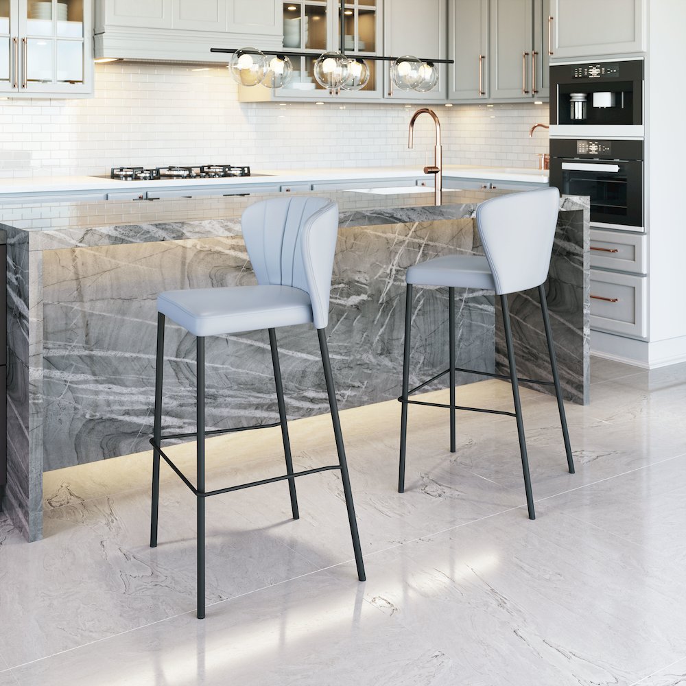 Linz Barstool (Set of 2) Gray. Picture 8