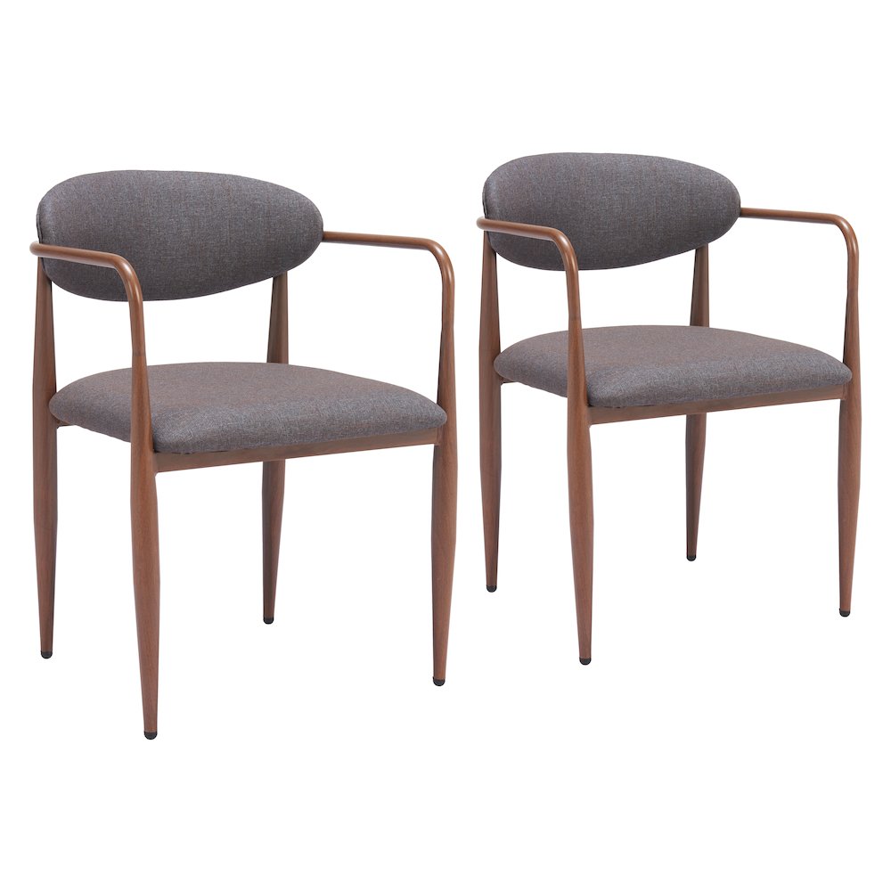 Zens Dining Chair (Set of 2) Truffle Gray. Picture 6