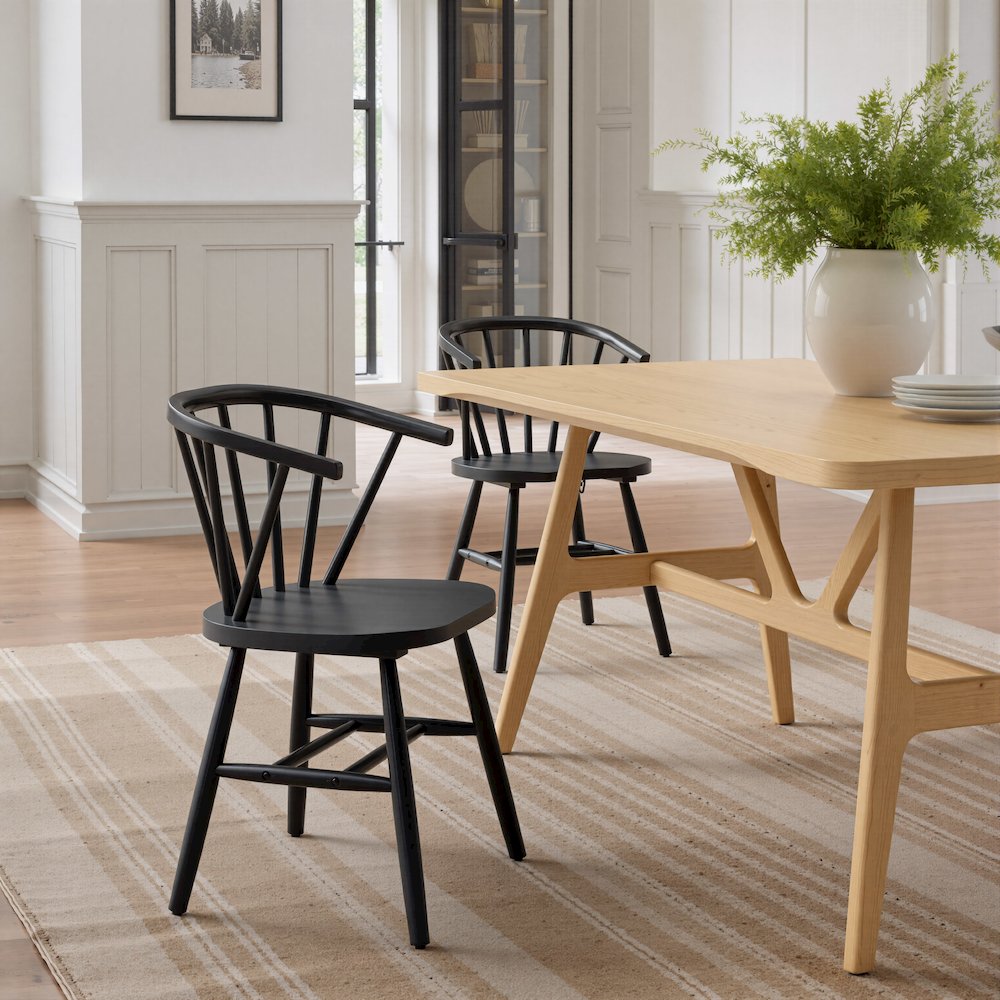 Stenger Dining Chair (Set of 2) Black. Picture 8