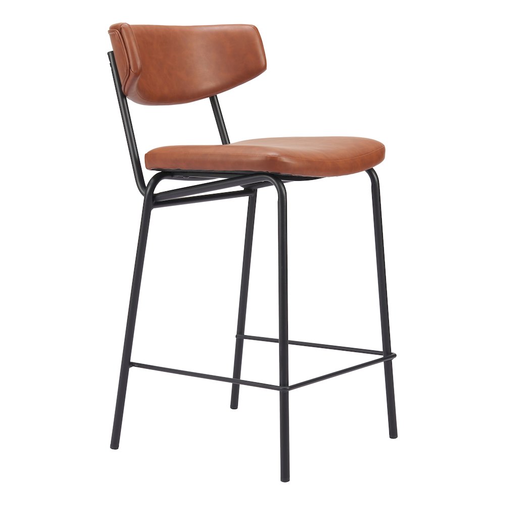 Charon Counter Stool (Set of 2) Vintage Brown. Picture 1