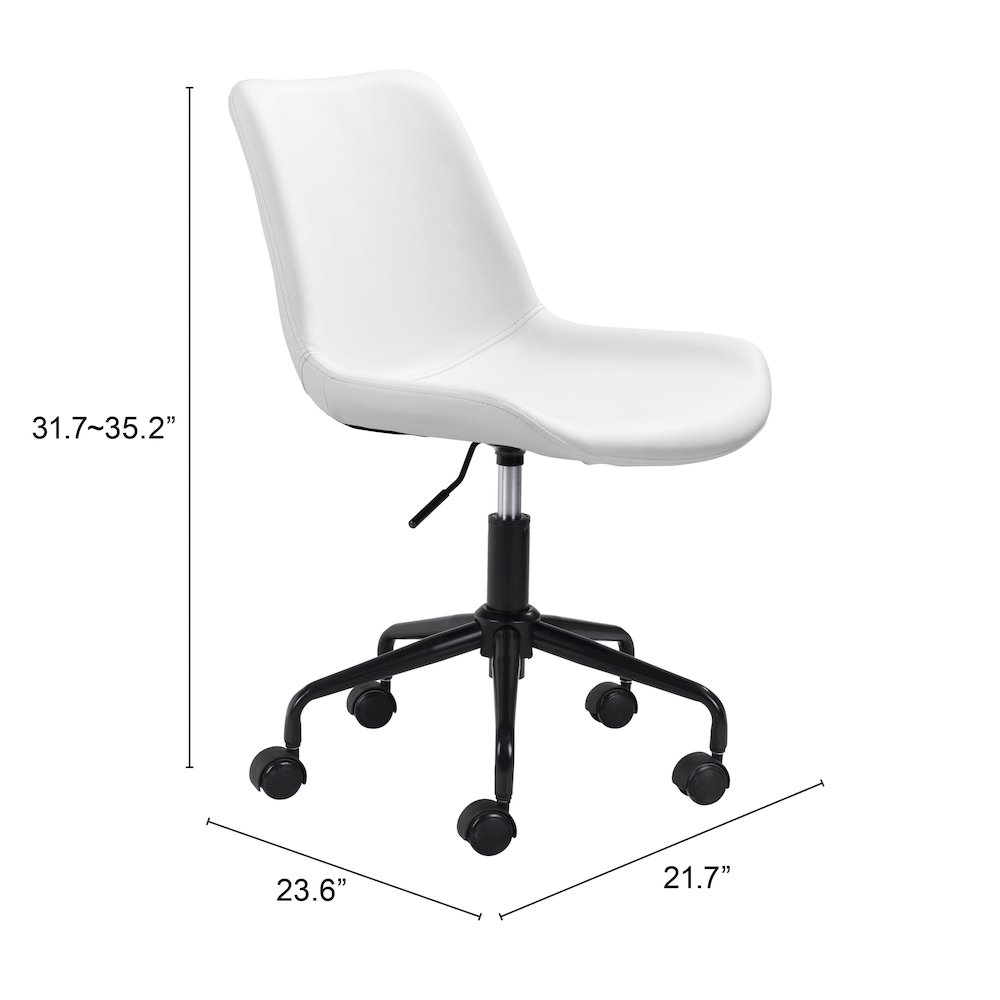 Byron Office Chair White. Picture 11