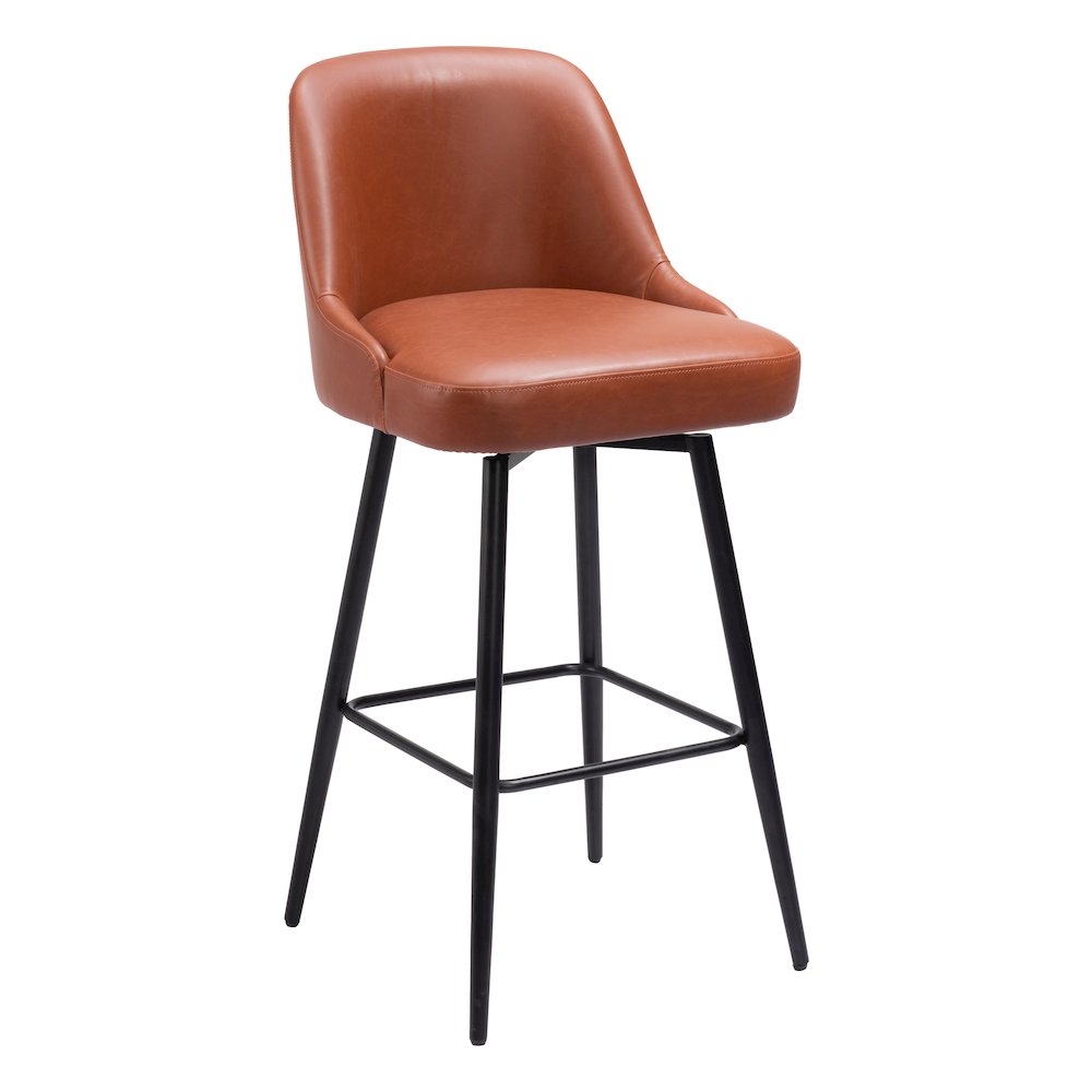 Keppel Swivel Barstool Brown. Picture 9