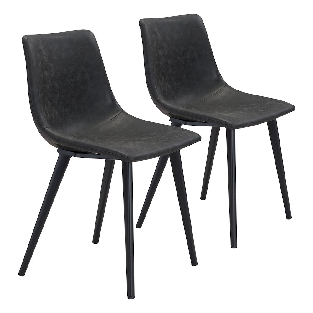 Daniel Dining Chair (Set of 2) Vintage Black. Picture 6