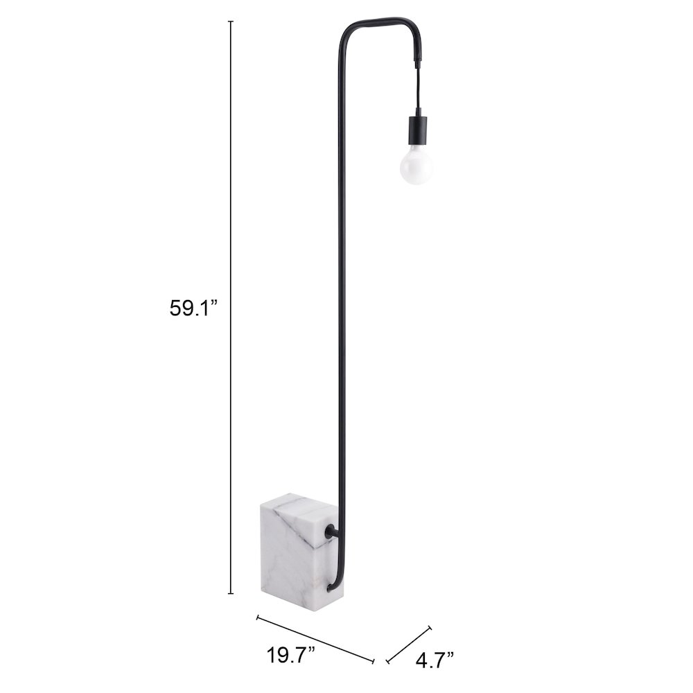 Lancia Floor Lamp Black. Picture 7