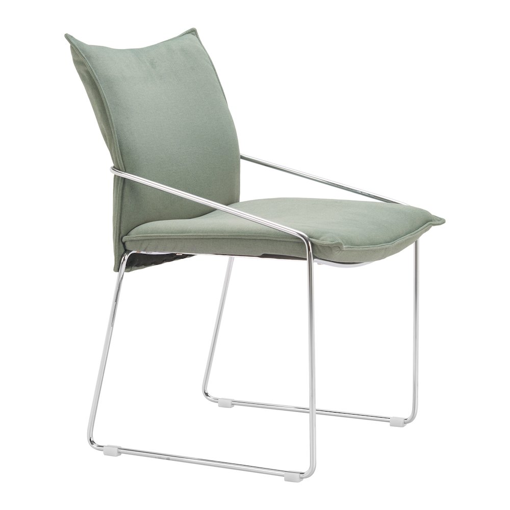 Pola Dining Chair (Set of 2) Green. Picture 1