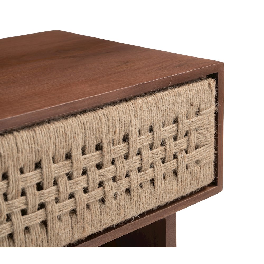 Amaria Nightstand Natural & Walnut. Picture 9