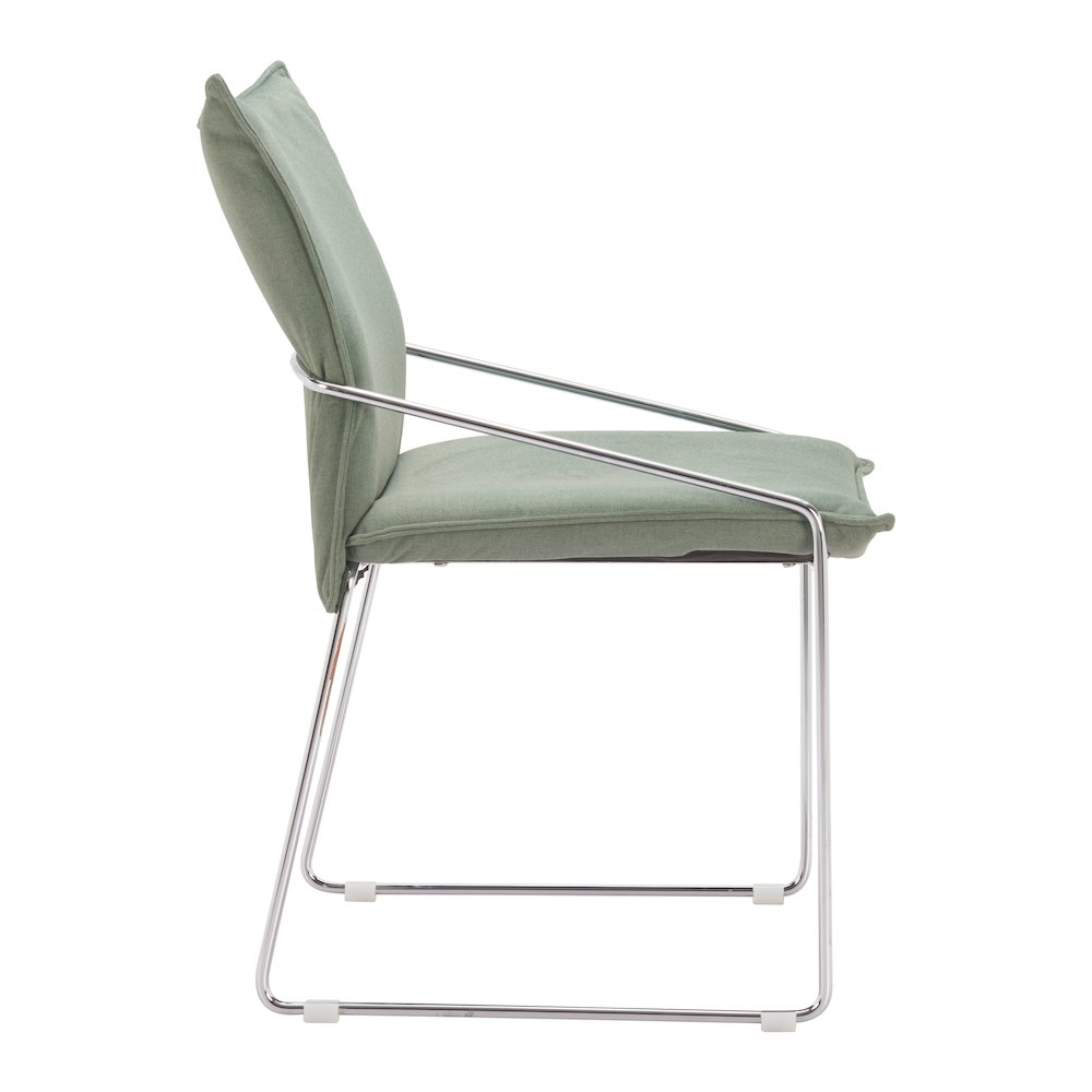Pola Dining Chair (Set of 2) Green. Picture 2