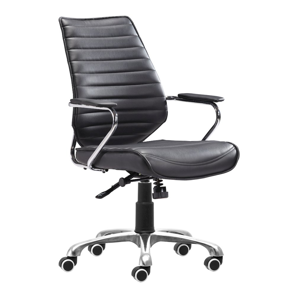 Enterprise Low Back Office Chair Black. Picture 1