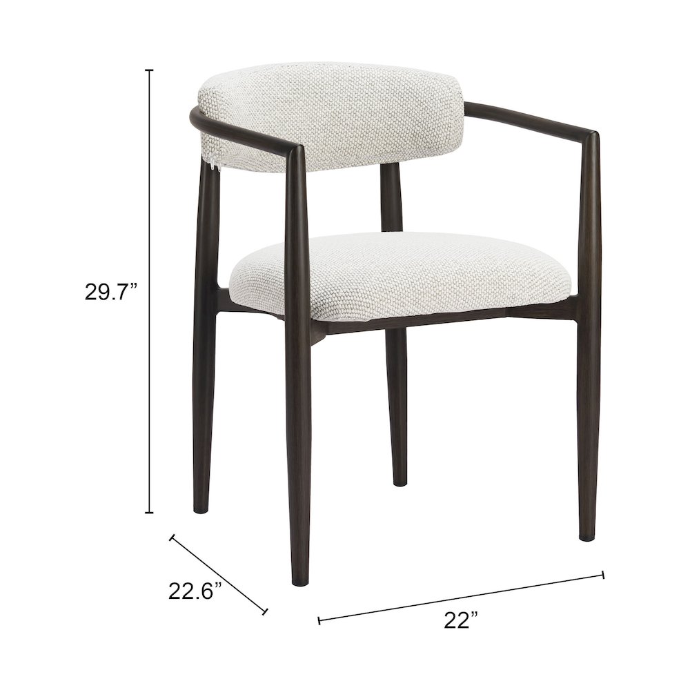 Midori Dining Chair White. Picture 7