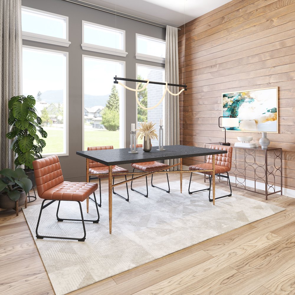 Nida Dining Table Black & Bronze. Picture 7