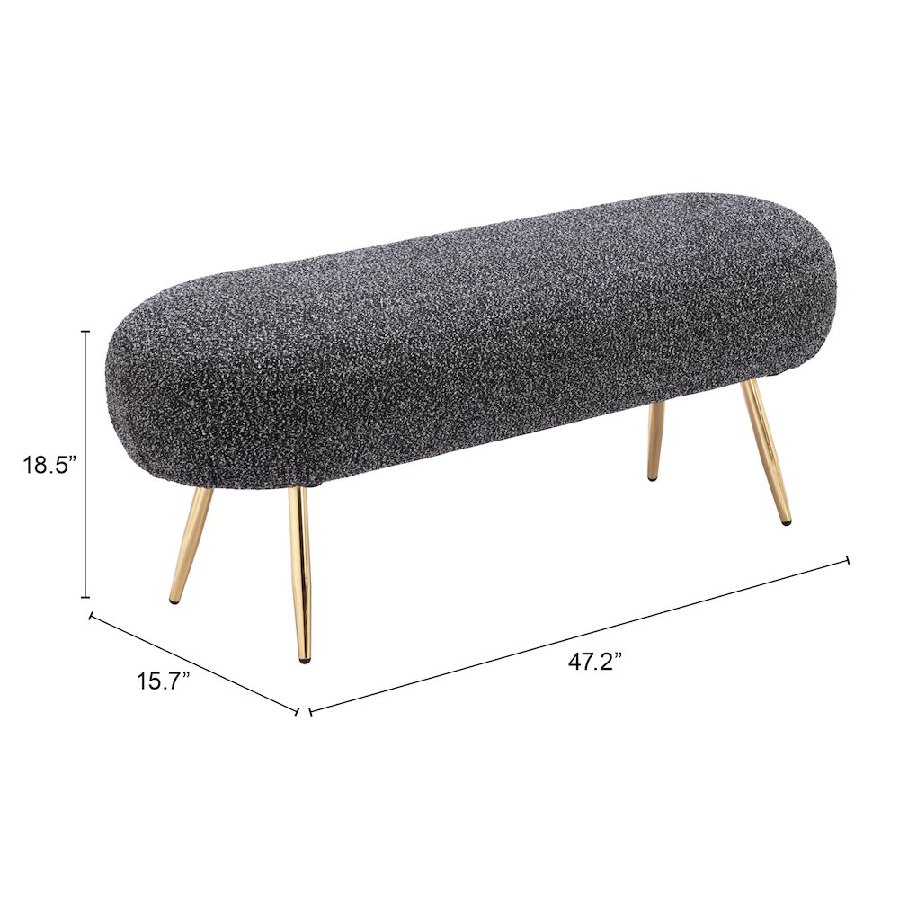 Creek Bench Glitter Black. Picture 7