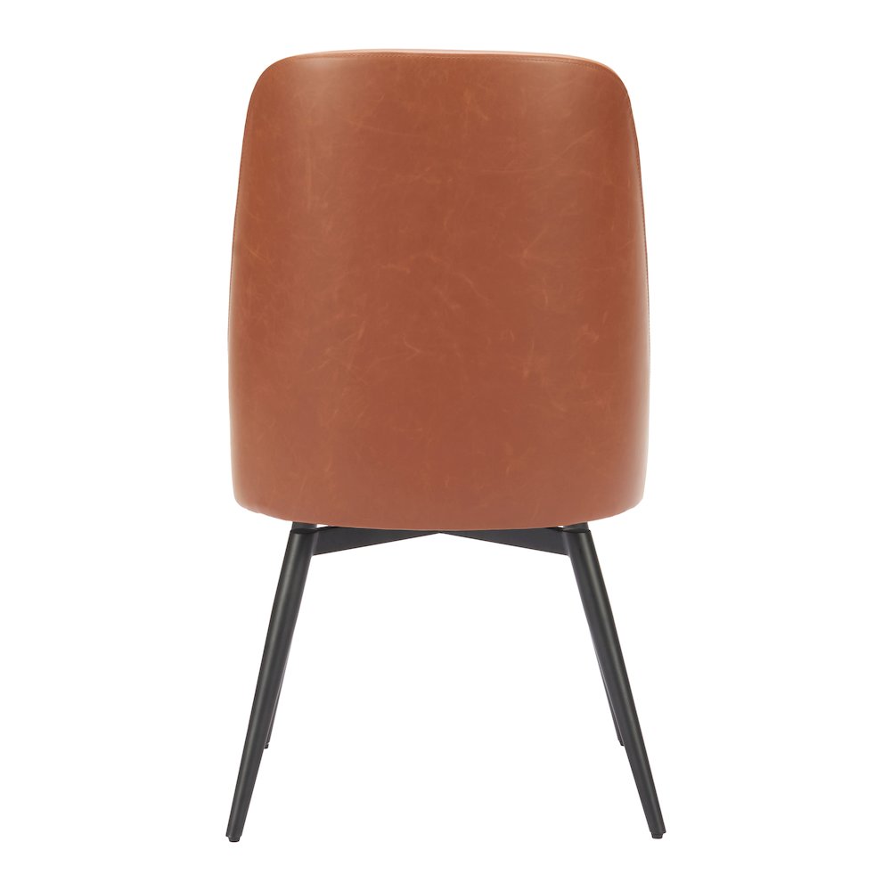 Keppel Swivel Dining Chair (Set of 2) Brown. Picture 4