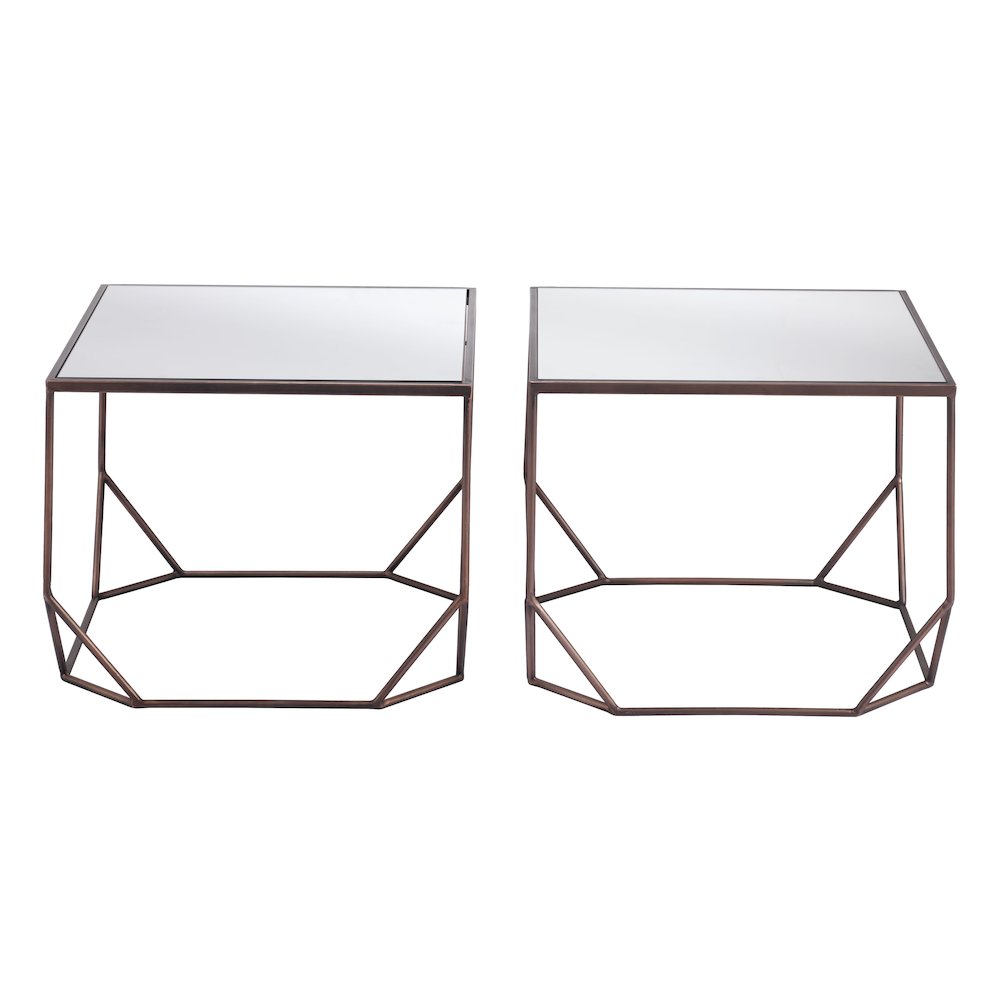 Arzon Coffee Table Set (2-Piece) Bronze. Picture 2