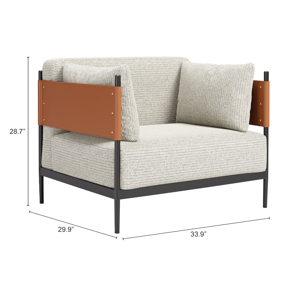 Stirbe Armchair Gray. Picture 7