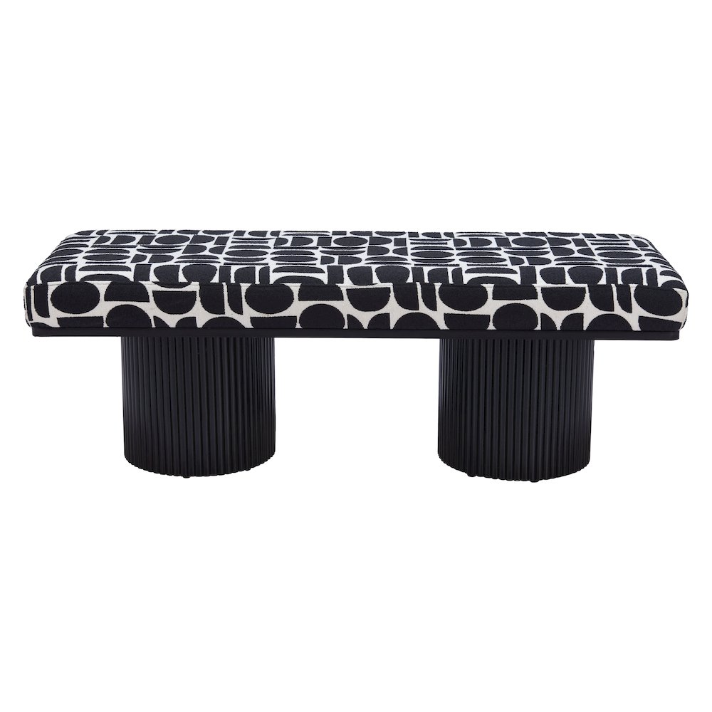 Botoia Bench Black & White. Picture 3