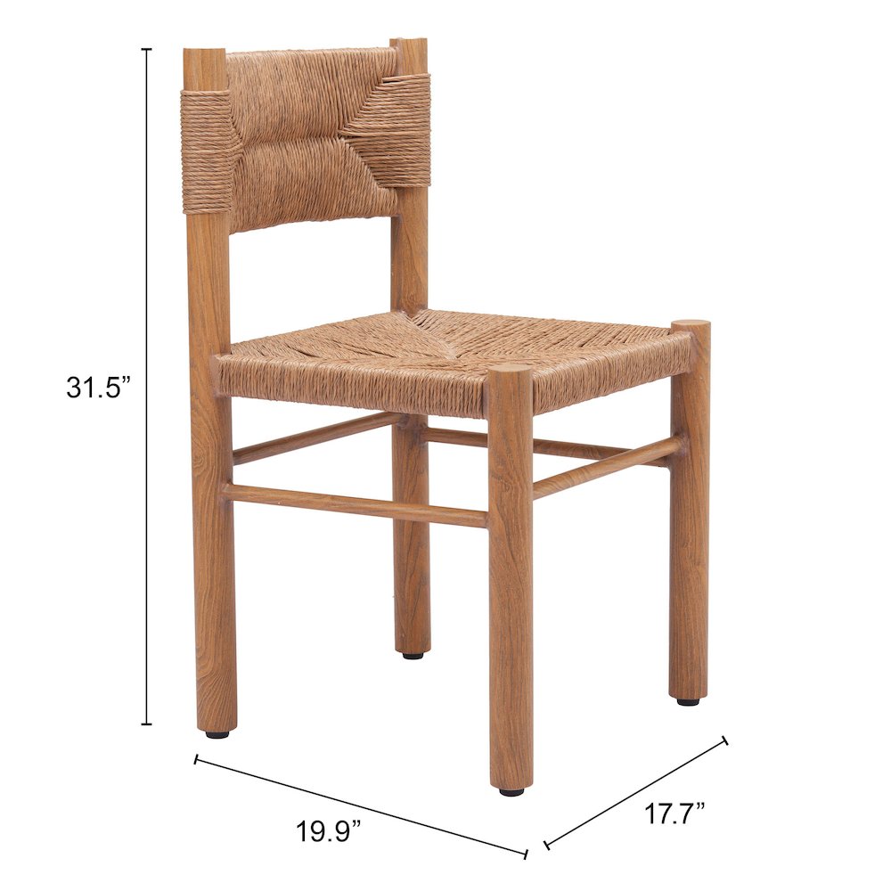 Iska Dining Chair (Set of 2) Natural. Picture 7