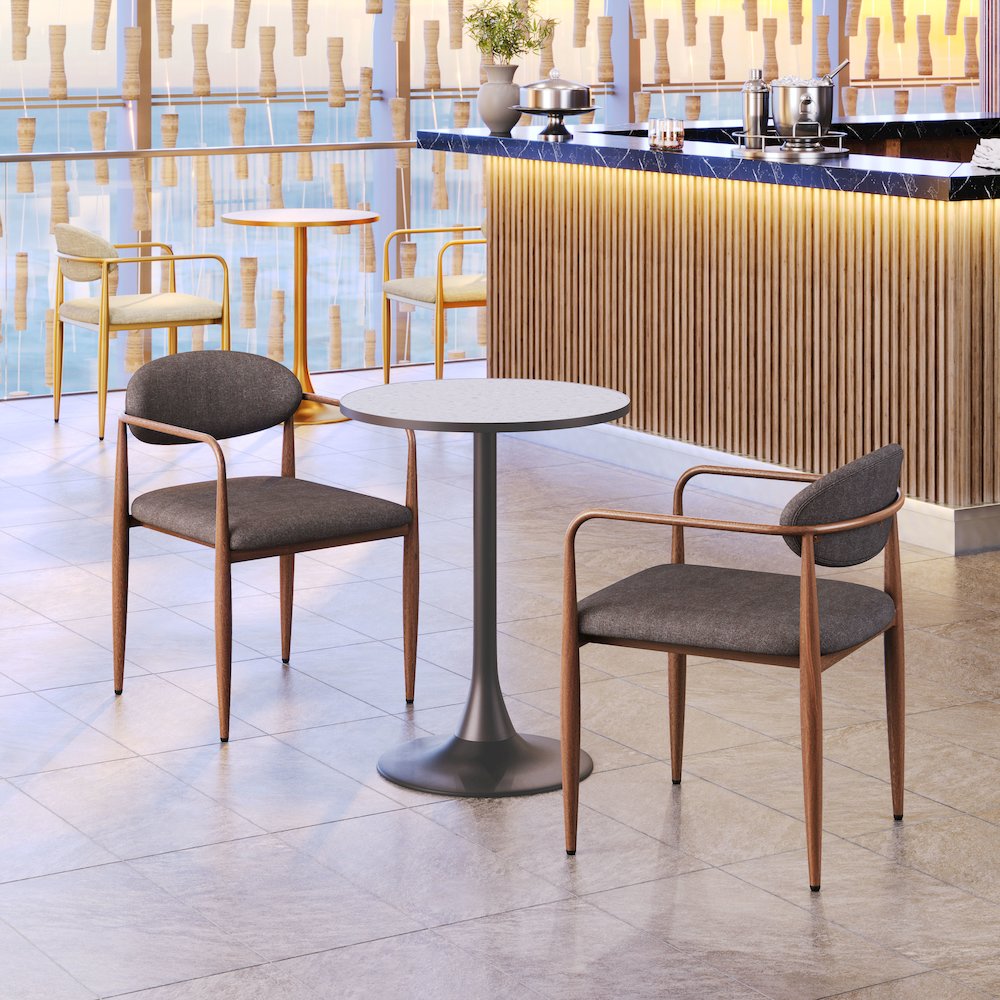 Zens Dining Chair (Set of 2) Truffle Gray. Picture 8