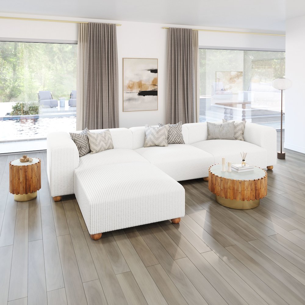 Tayte Sofa White. Picture 8