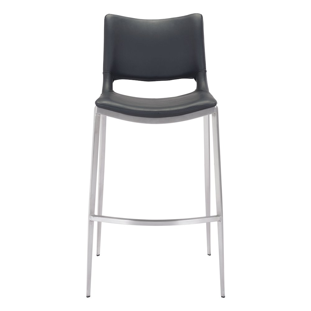 Ace Barstool (Set of 2) Black & Silver. Picture 3