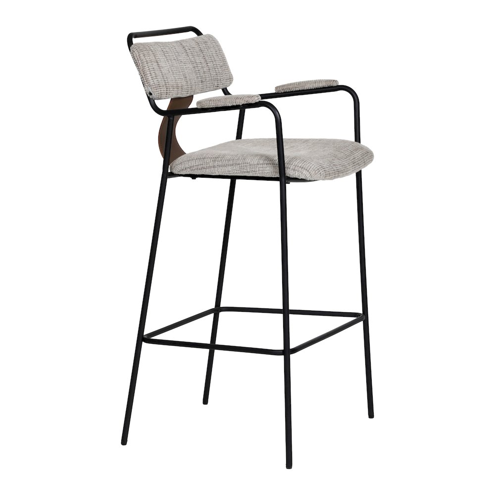 Couva Barstool (Set of 2) Gray Tweed. Picture 8
