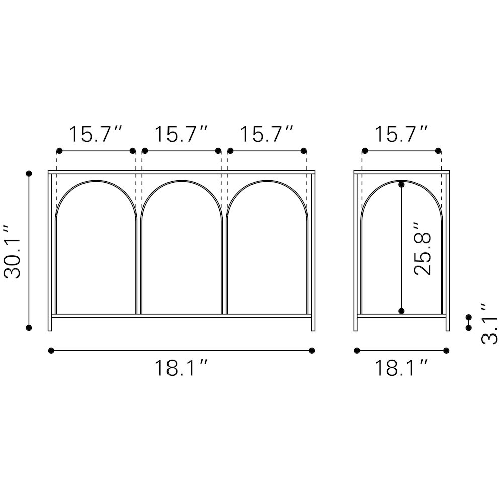 Loriet Console Table Black. Picture 9