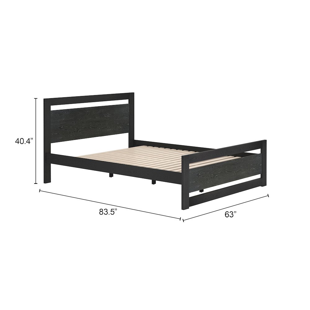 Repos Queen Bed Black. Picture 7