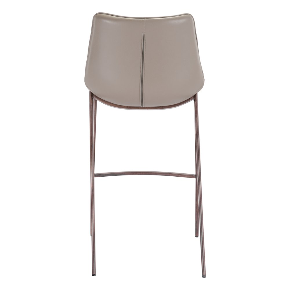 Magnus Barstool (Set of 2) Brown & Walnut. Picture 4