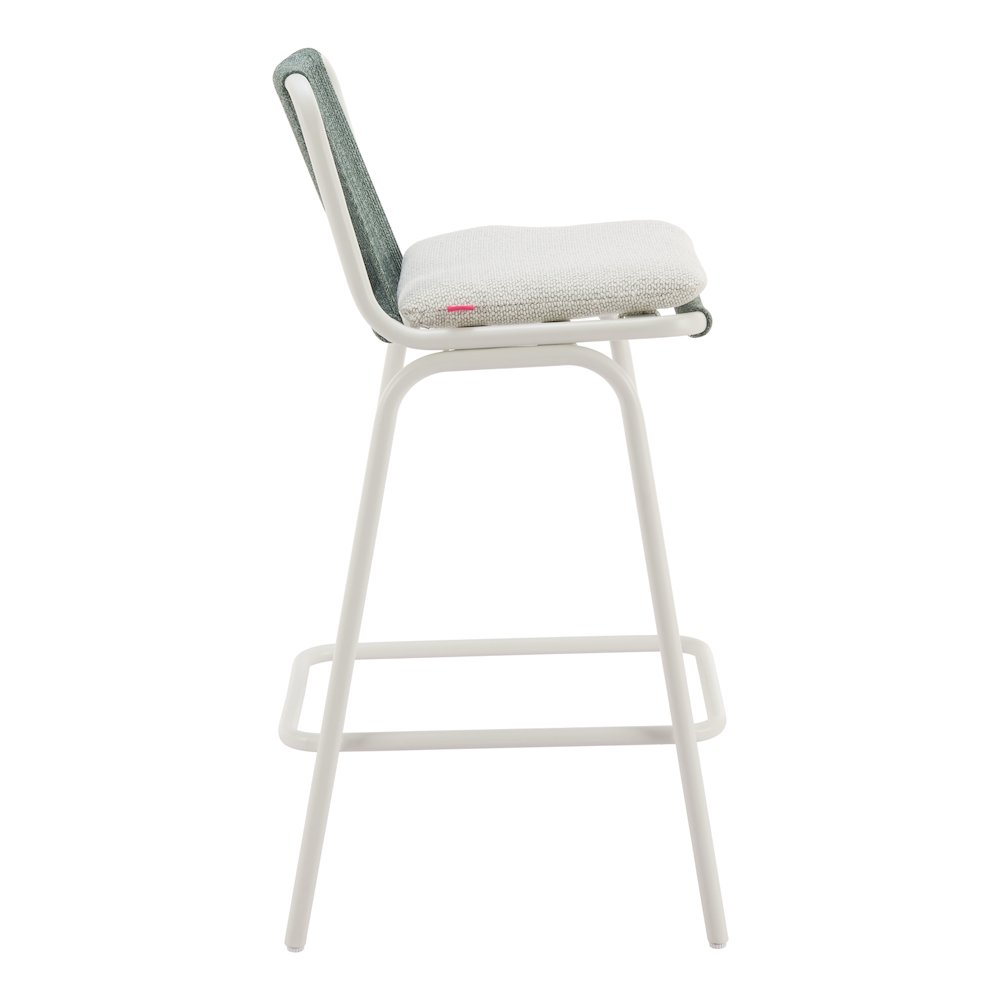 Luft Barstool (Set of 2) White & Green. Picture 2