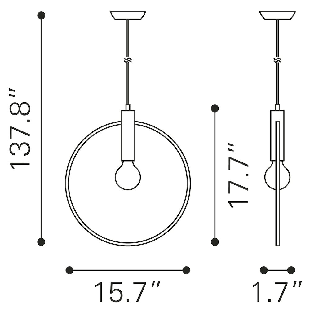 Irenza Ceiling Lamp Brass. Picture 10