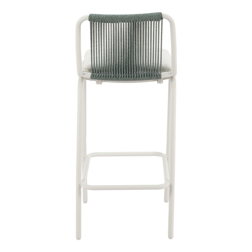 Luft Barstool (Set of 2) White & Green. Picture 4