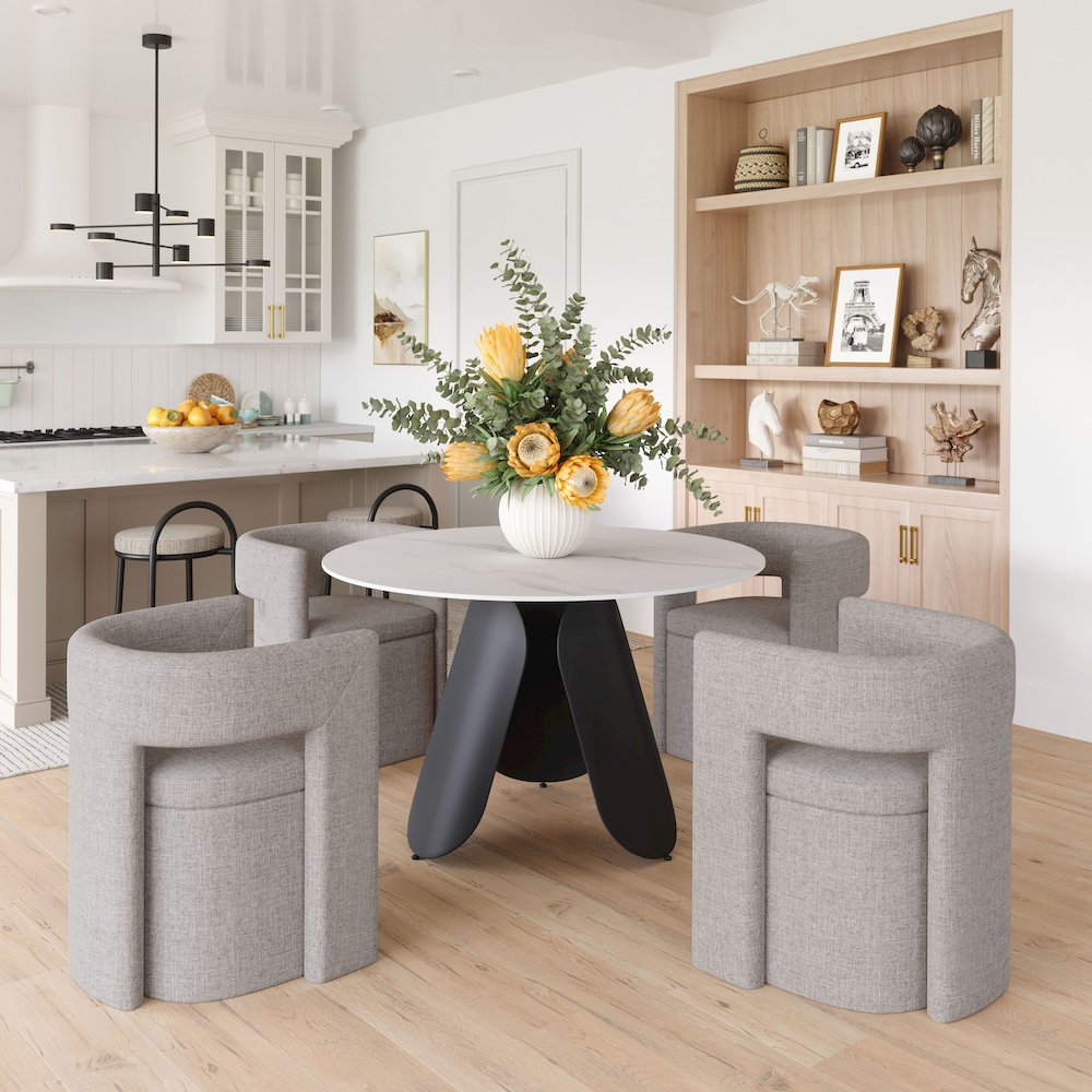 Toru Dining Table White. Picture 8