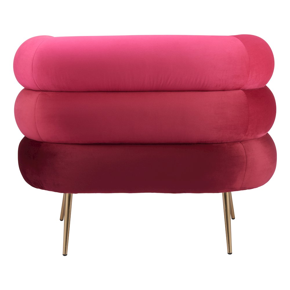 Arish Accent Chair Red. Picture 4