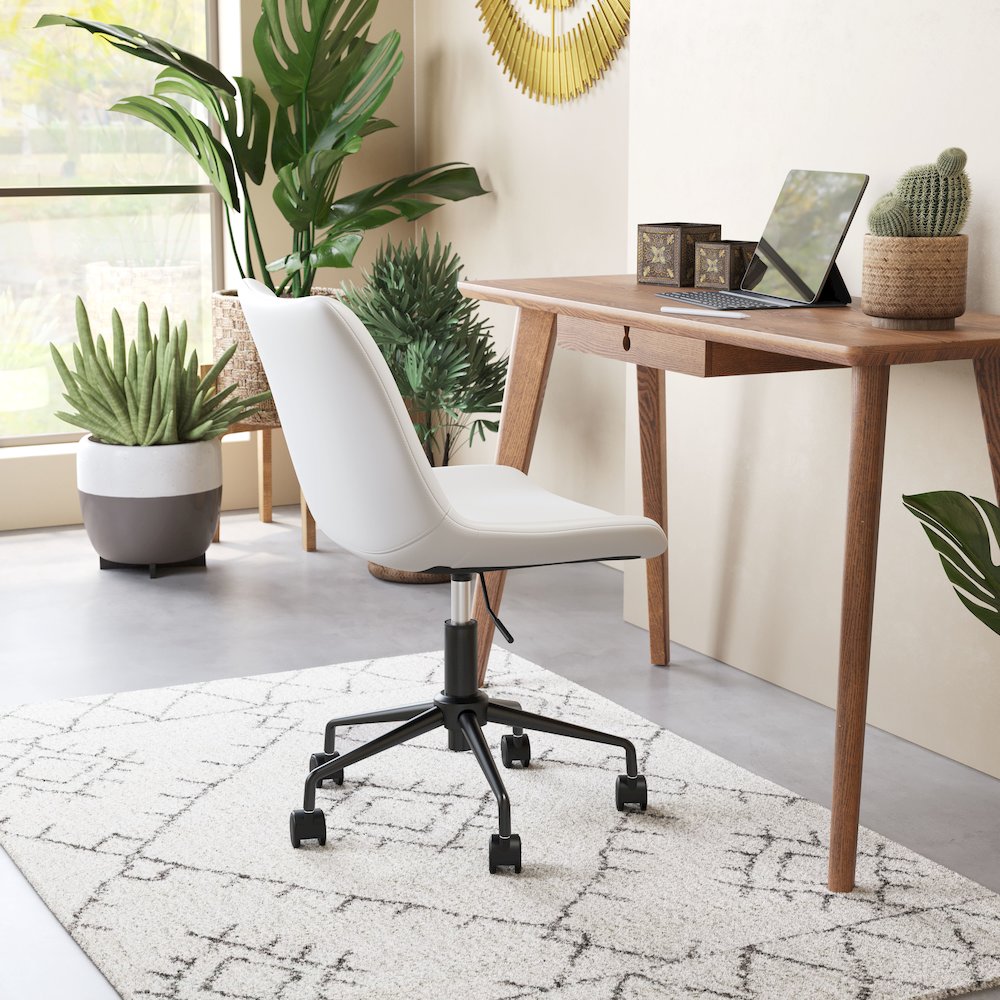 Byron Office Chair White. Picture 9